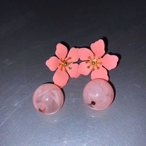 Lovisa Pink Flower/Pearl earrings!